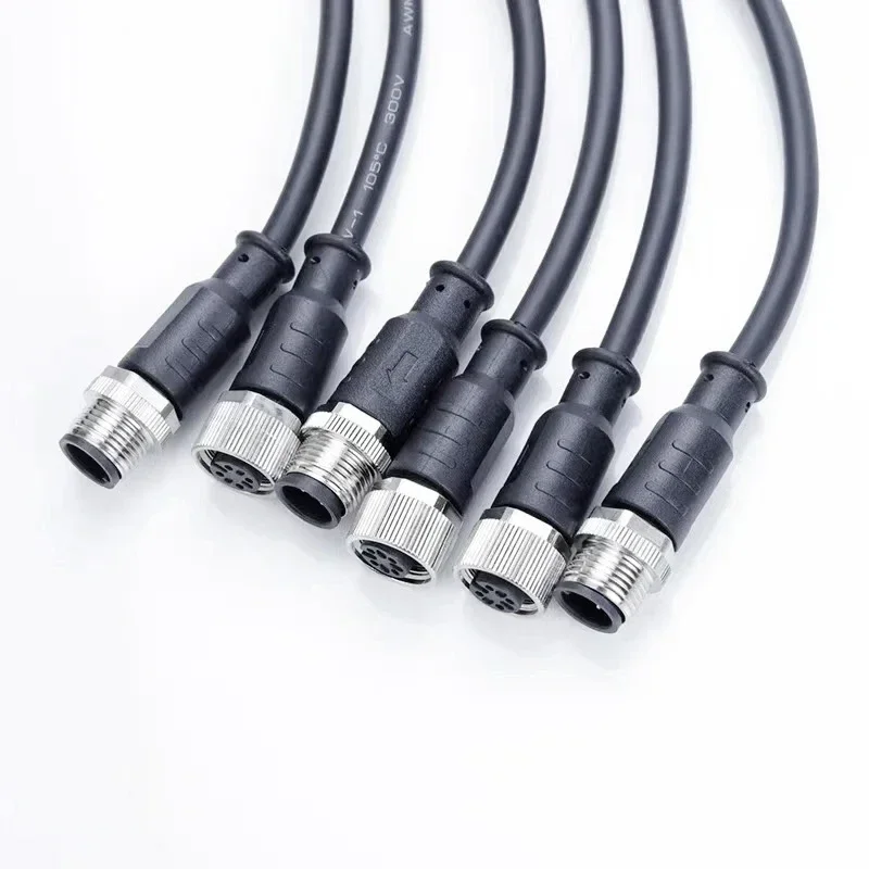 M12 Connector Cable 2m Black PVC 3 M12 Connector Cable 2m Black PVC - Image 3