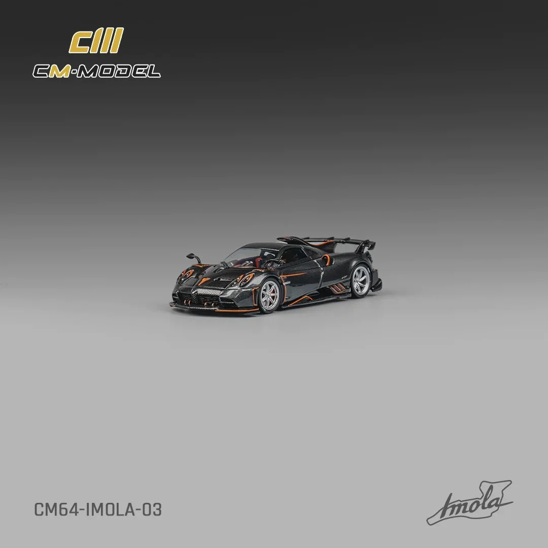 Pagani Imola 1:64 Diecast Model in Black-Orange 2 Pagani Imola 1:64 Diecast Model in Black-Orange - Image 2