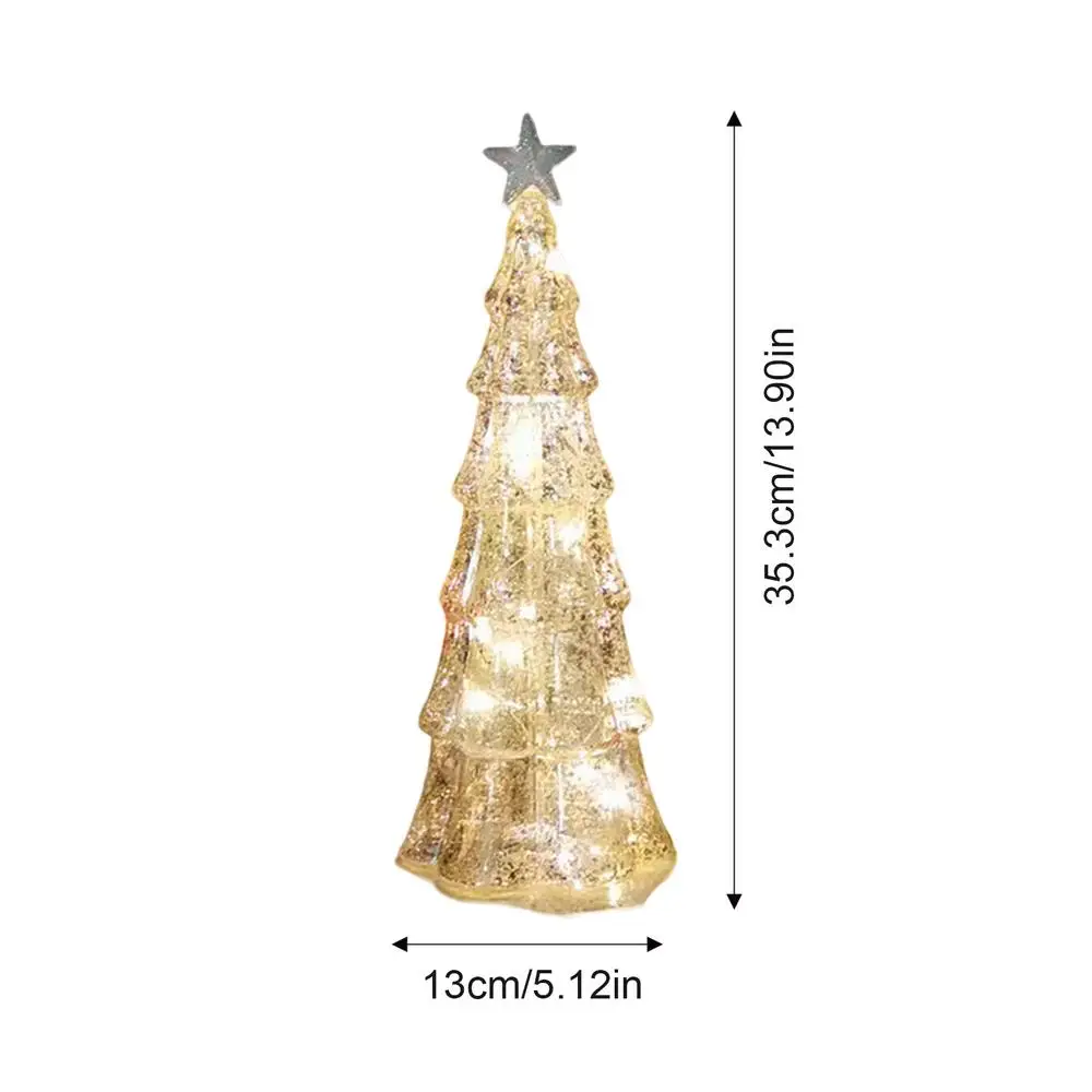 Lighted Glass Christmas Tree Decor Set 7 Lighted Glass Christmas Tree Decor Set - Image 7