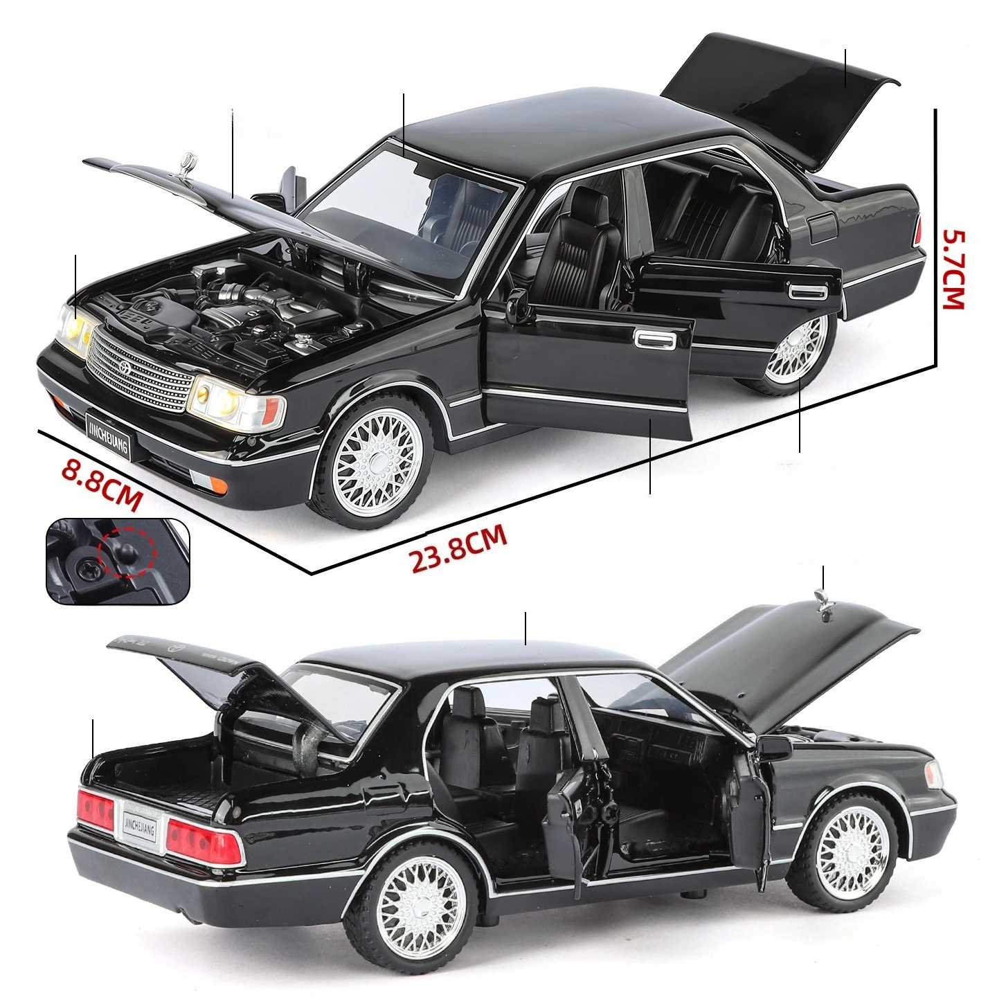 Toyota Crown Royal 1:32 Diecast Model 4 Toyota Crown Royal 1:32 Diecast Model - Image 4