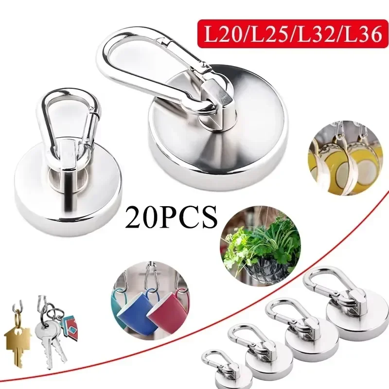 Heavy-Duty Magnetic Hooks Set in Four Lengths 4 Heavy-Duty Magnetic Hooks Set in Four Lengths - Image 4