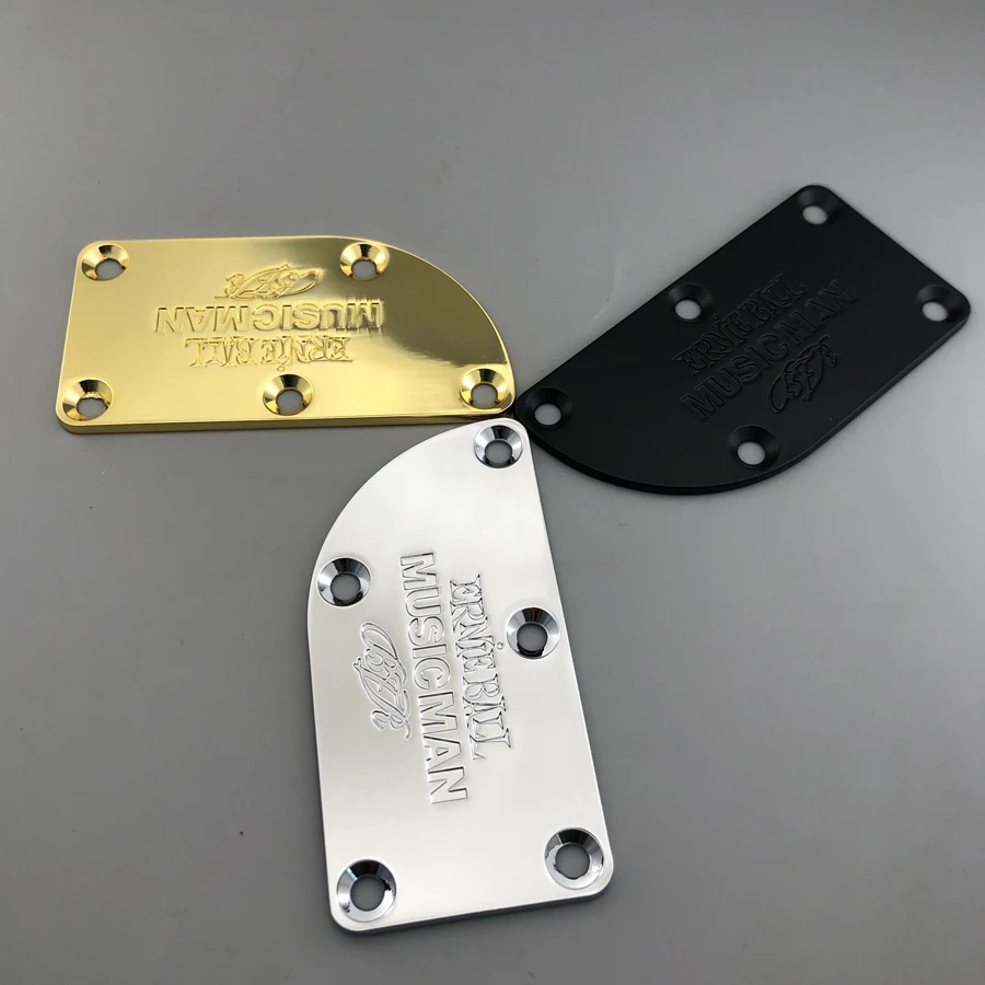 Musicman JP Guitar Neck Plate in Three Finishes 1 Musicman JP Guitar Neck Plate in Three Finishes