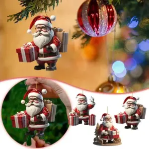 Santa Claus Christmas Ornament 8cm Acrylic 24 Sbb9feed4d14e460a80d864cc0f71c3dfv