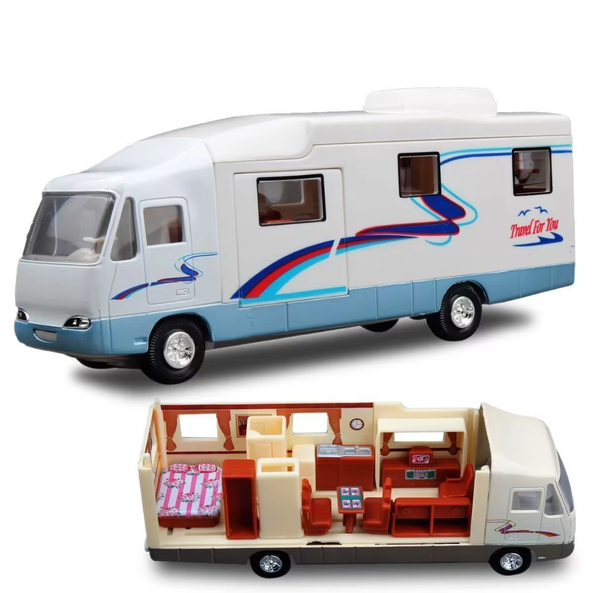 White Diecast RV Model by DuBeeBee 6 White Diecast RV Model by DuBeeBee - Image 6