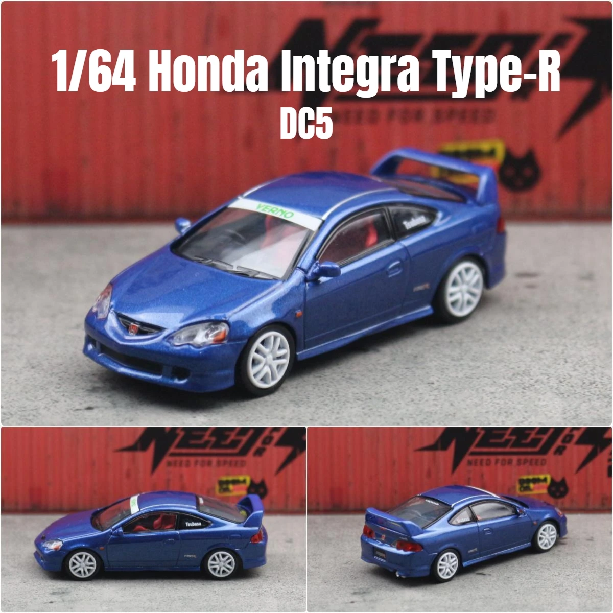 Honda Integra Type-R DC5 Diecast Model 1:64 in Yellow 8 Honda Integra Type-R DC5 Diecast Model 1:64 in Yellow - Image 8