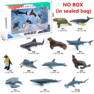 Realistic Marine Animal Models Set of 12