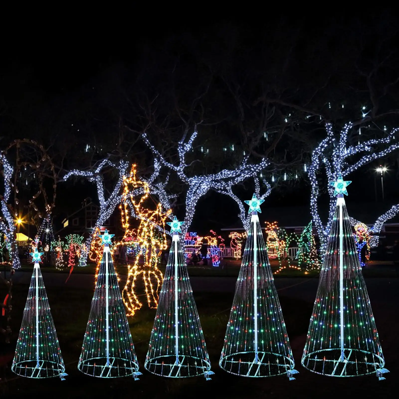 Outdoor LED Christmas Tree Lightshow (150cm & 200cm) 4 Outdoor LED Christmas Tree Lightshow (150cm & 200cm) - Image 4
