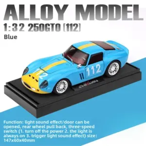 Vibrant Blue Ferrari 250 GTO Diecast Model 13 Sbd58f0a35e6842caa79f26e28b57b58cc