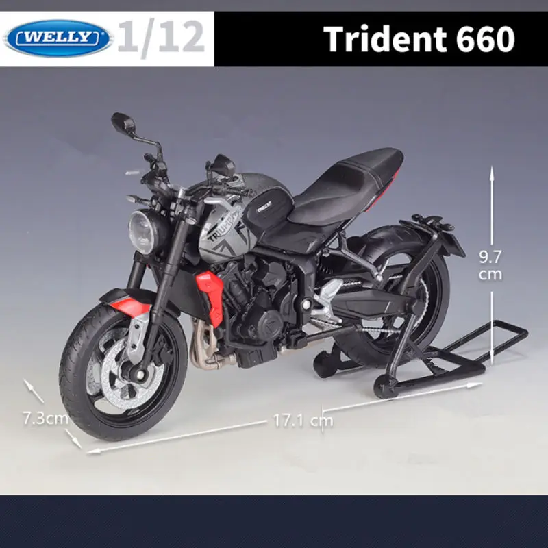 Triumph Trident 660 Diecast Model 1:12 Scale 4 Triumph Trident 660 Diecast Model 1:12 Scale - Image 4