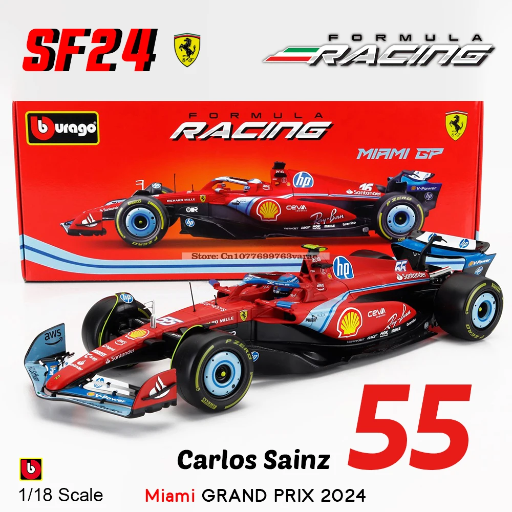 Ferrari SF24 1:18 Diecast Model in Collectible Display 9 Ferrari SF24 1:18 Diecast Model in Collectible Display - Image 9