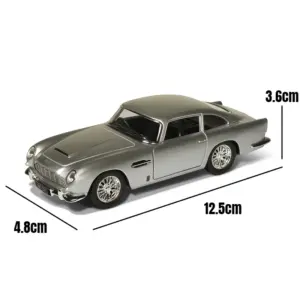 Silver Aston Martin DB5 Diecast Model 1:43 Scale 15 Sbe429358ede2484b8df422afe7c5ce53E