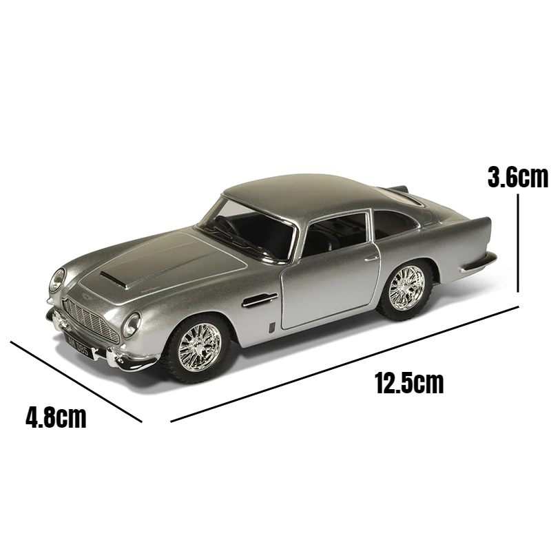 Silver Aston Martin DB5 Diecast Model 1:43 Scale 6 Silver Aston Martin DB5 Diecast Model 1:43 Scale - Image 6