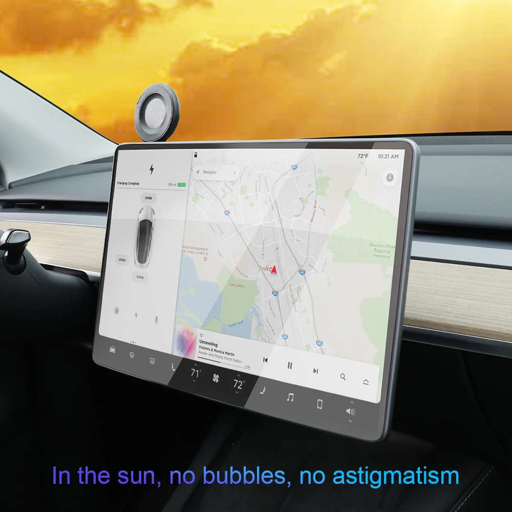 Tesla Model 3/Y HD Matte Tempered Glass Screen Protector 4 Tesla Model 3/Y HD Matte Tempered Glass Screen Protector - Image 4