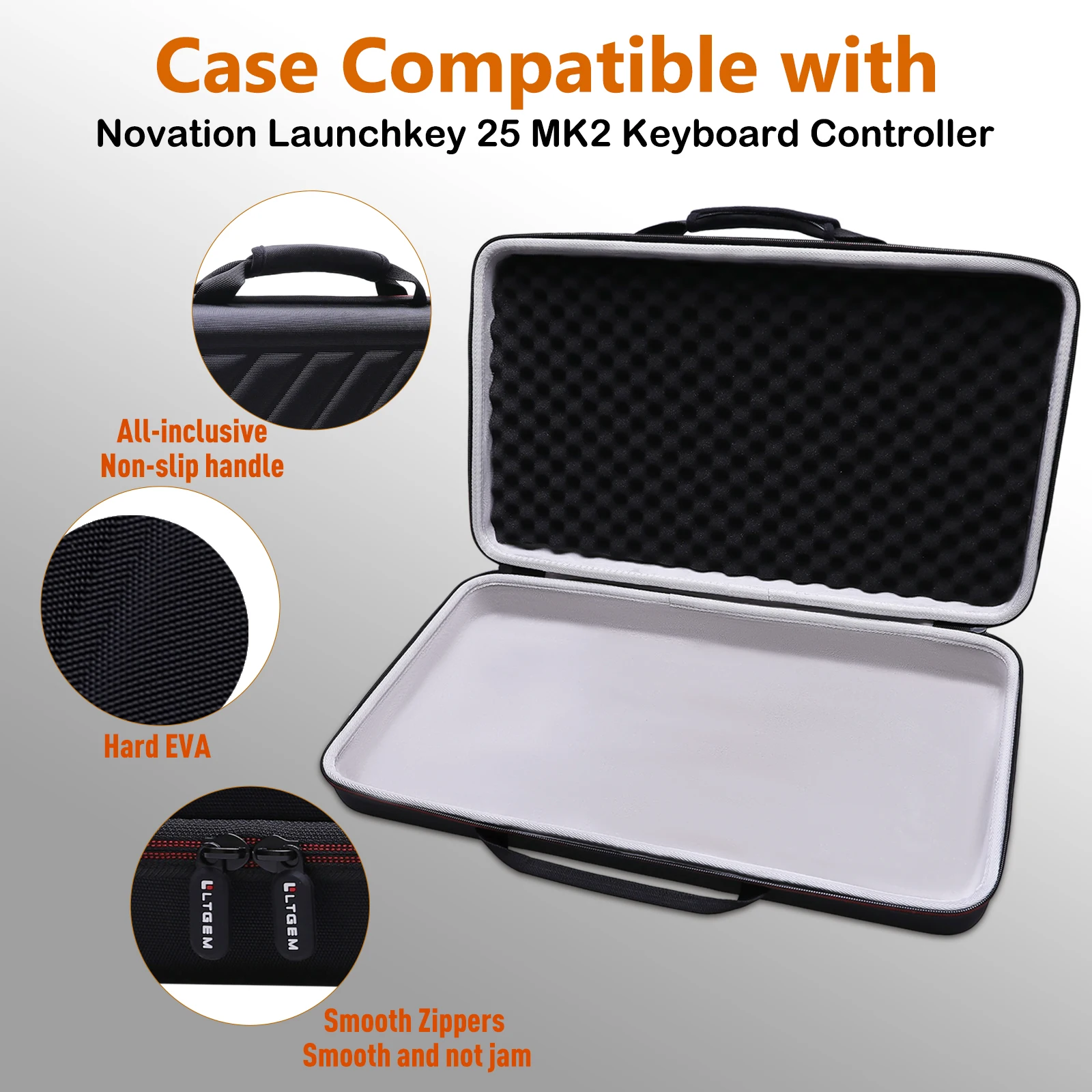 Novation Launchkey 25 MK2 Hard Travel Case 1 Novation Launchkey 25 MK2 Hard Travel Case
