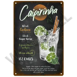 Vintage Cocktail Decorative Tin Sign 20x30 cm 46 Sbf90ebea9b99477b8f19ac6dd215ea65Q