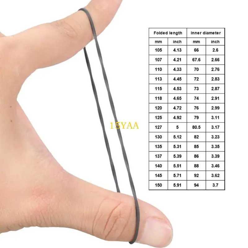 Vintage Recorder Rubber Drive Belt 105-150mm 6 Vintage Recorder Rubber Drive Belt 105-150mm - Image 6