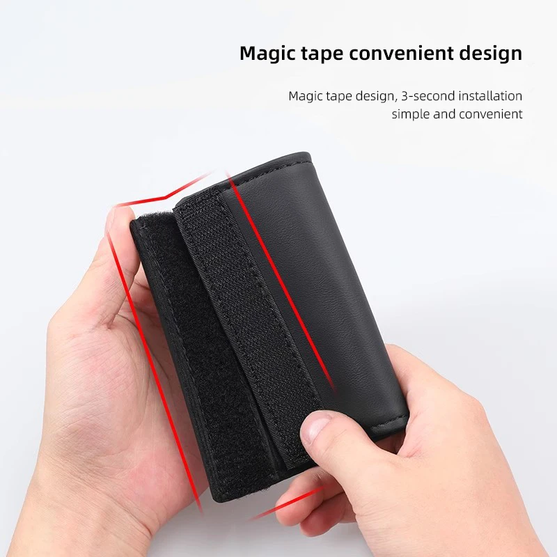 Leather Handle Cover Set for Volvo Models 5 Leather Handle Cover Set for Volvo Models - Image 5