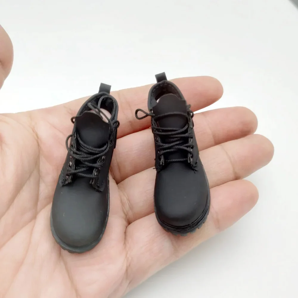 1/6 Scale Black Lace-Up Boots for Figures 4 1/6 Scale Black Lace-Up Boots for Figures - Image 4