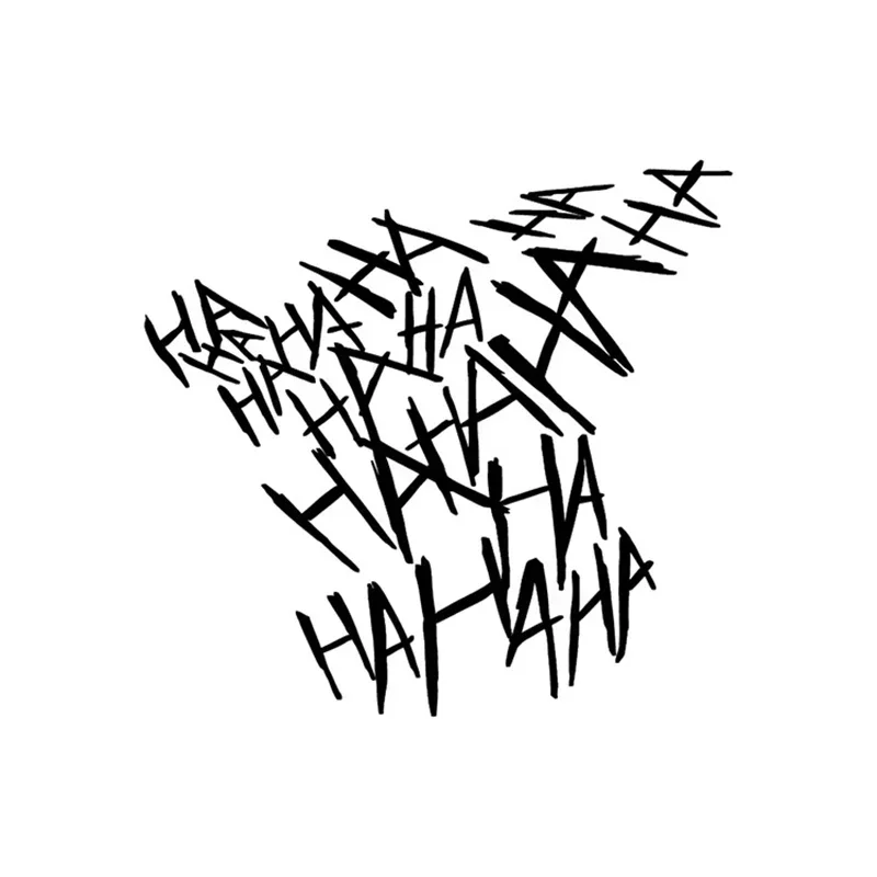 Vibrant Reflective HAHAHA Vehicle Sticker 6 Vibrant Reflective HAHAHA Vehicle Sticker - Image 6