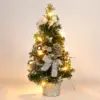 Festive 40cm LED Christmas Tree with Ornaments