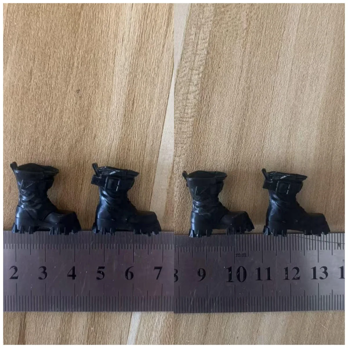 1/12 Scale Black Combat Boots for Figures 6 1/12 Scale Black Combat Boots for Figures - Image 6