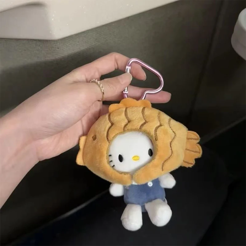 Hello Kitty Taiyaki Plush Keychain 3 Hello Kitty Taiyaki Plush Keychain - Image 3