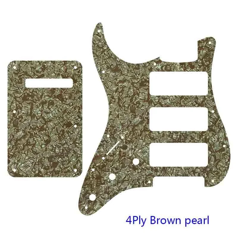 Left-Handed 3 P90 Strat Guitar Pickguard 13 Left-Handed 3 P90 Strat Guitar Pickguard - Image 13