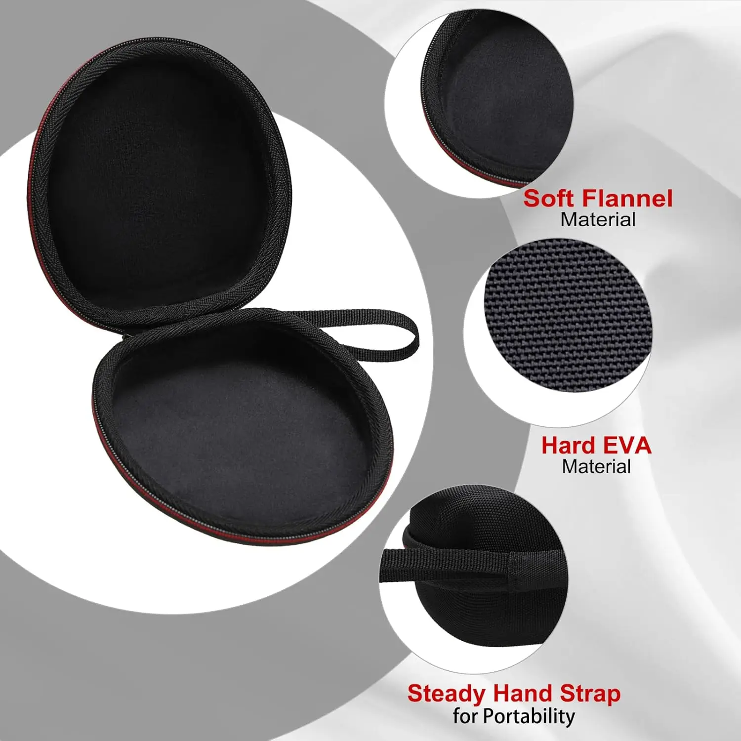 Light Grey Case for SHOKZ Headphones 5 Light Grey Case for SHOKZ Headphones - Image 5