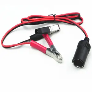 12V Battery Clip-On Cigarette Lighter Adapter 11 Sc1b2f03045f949fabf60ae5b1b74ceebH