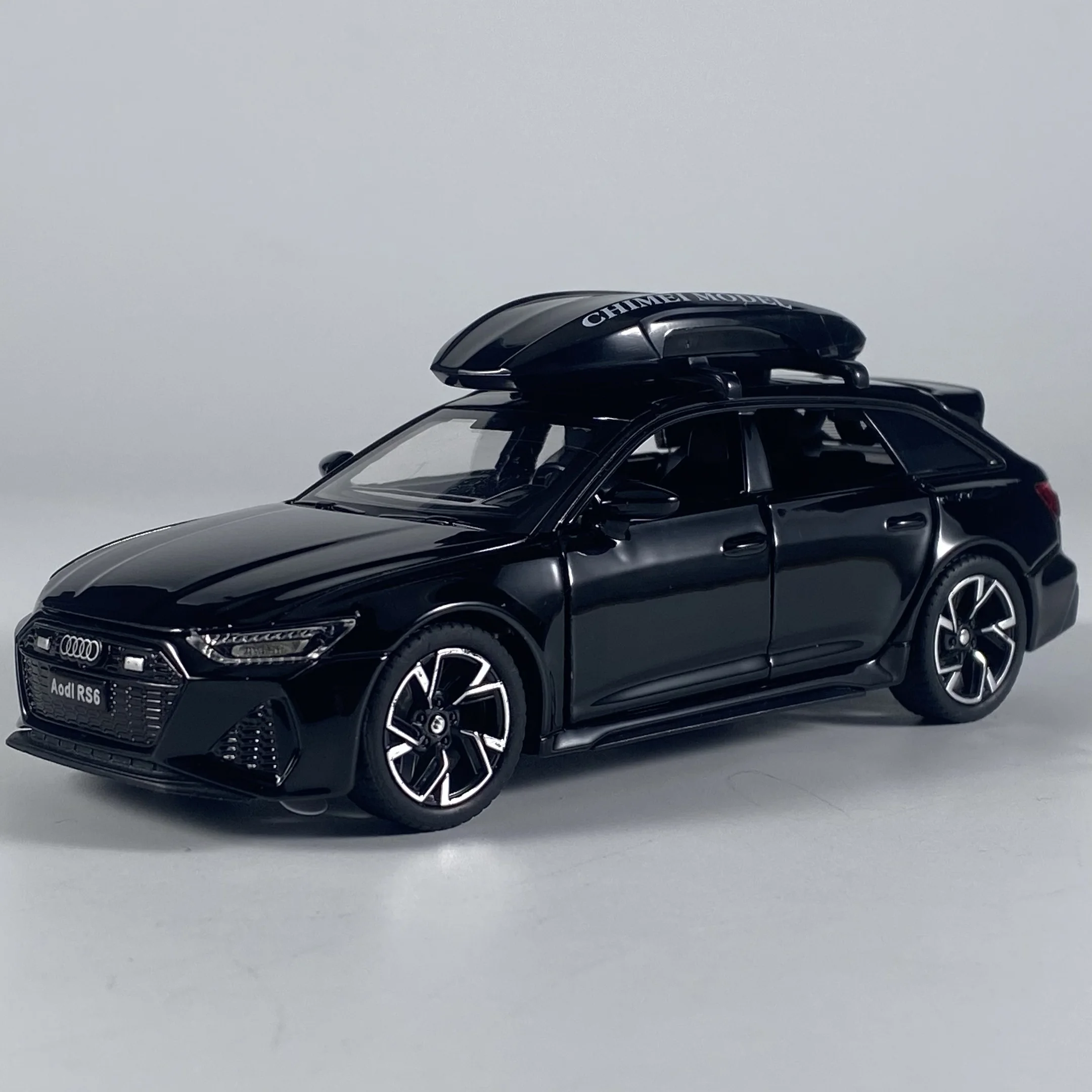 Audi RS6 Avant Wagon 1:32 Diecast Model in Black 8 Audi RS6 Avant Wagon 1:32 Diecast Model in Black - Image 8
