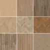 Elegant Miniature Wood Floor Sticker Set