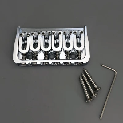 Gold Fixed Guitar Bridge for Six Strings 9 Gold Fixed Guitar Bridge for Six Strings - Image 9