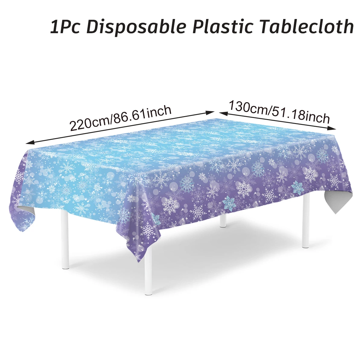 Christmas Snowflake PE Tablecloth XS0417 7 Christmas Snowflake PE Tablecloth XS0417 - Image 7