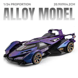 Purple Lamborghini 1:24 Scale Diecast Model 15 Sc3a2b086eebd491785ec8386e2ce1b51g