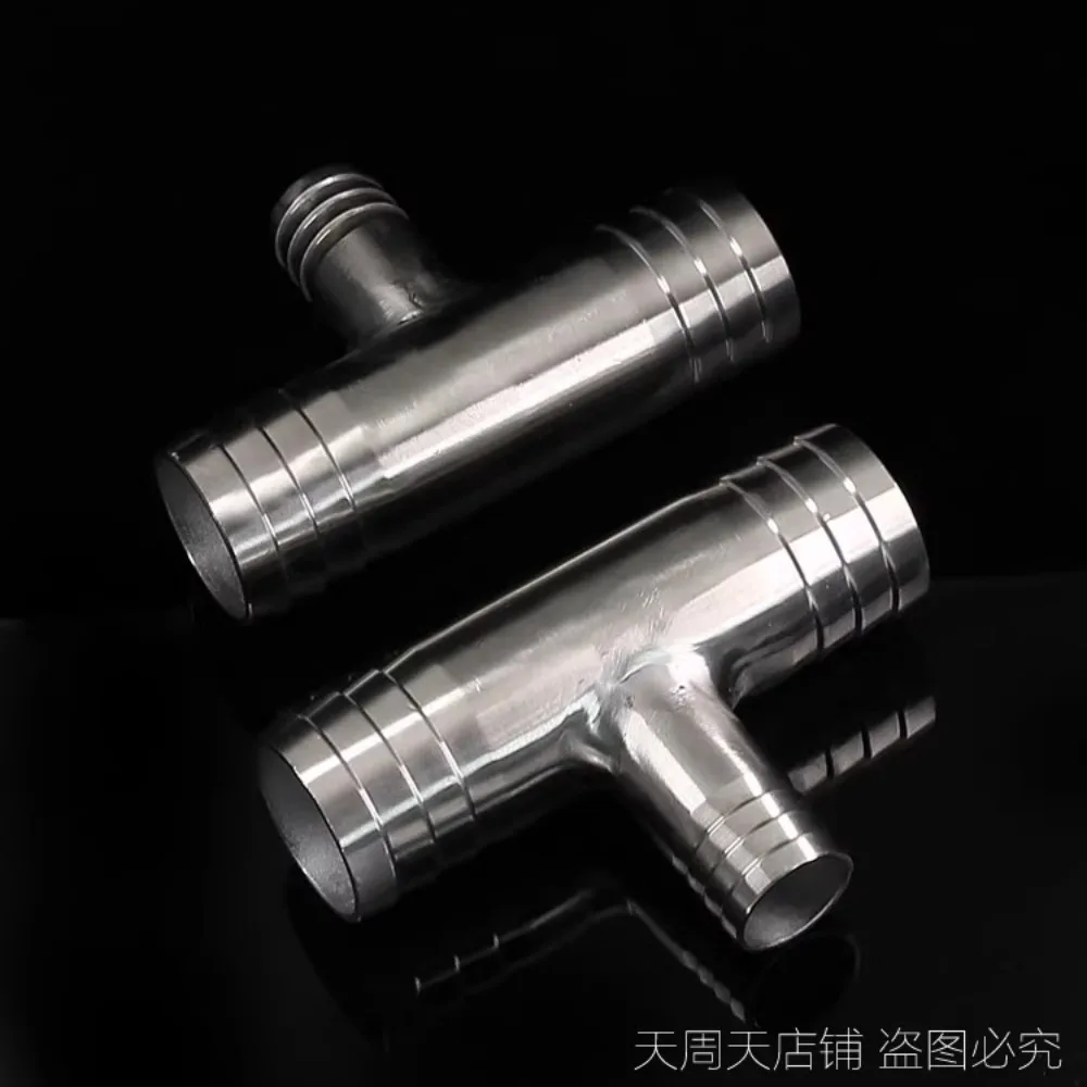304 Stainless Steel Hose Barb Reducer Tee Fitting 4 304 Stainless Steel Hose Barb Reducer Tee Fitting - Image 4