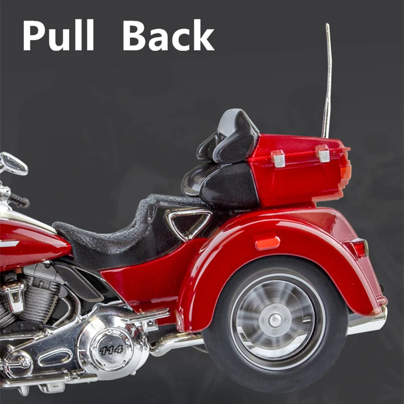 Vibrant Red 1:9 Diecast Motorcycle Model 6 Vibrant Red 1:9 Diecast Motorcycle Model - Image 6