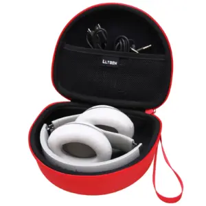 Vibrant Red Bluetooth Headphone Case for Beats