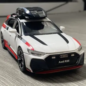 Audi RS6 Avant Wagon 1:32 Diecast Model in Black 15 Sc49e4f259dd540b08d4220dbe438c39d9