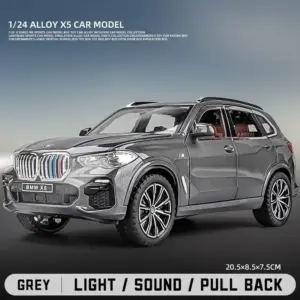 BMW X5 1:24 Diecast Model with Sound and Light 19 Sc4f840347dbe4e8aa02c0f74bcbccc49b