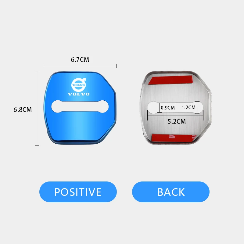 Stainless Steel Lock Cover Set for Vehicles 6 Stainless Steel Lock Cover Set for Vehicles - Image 6