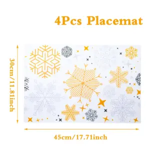 Festive Christmas Snowflake Placemat Set 26 Sc5ae8f855ac24fd6b0f5d345073d243fe