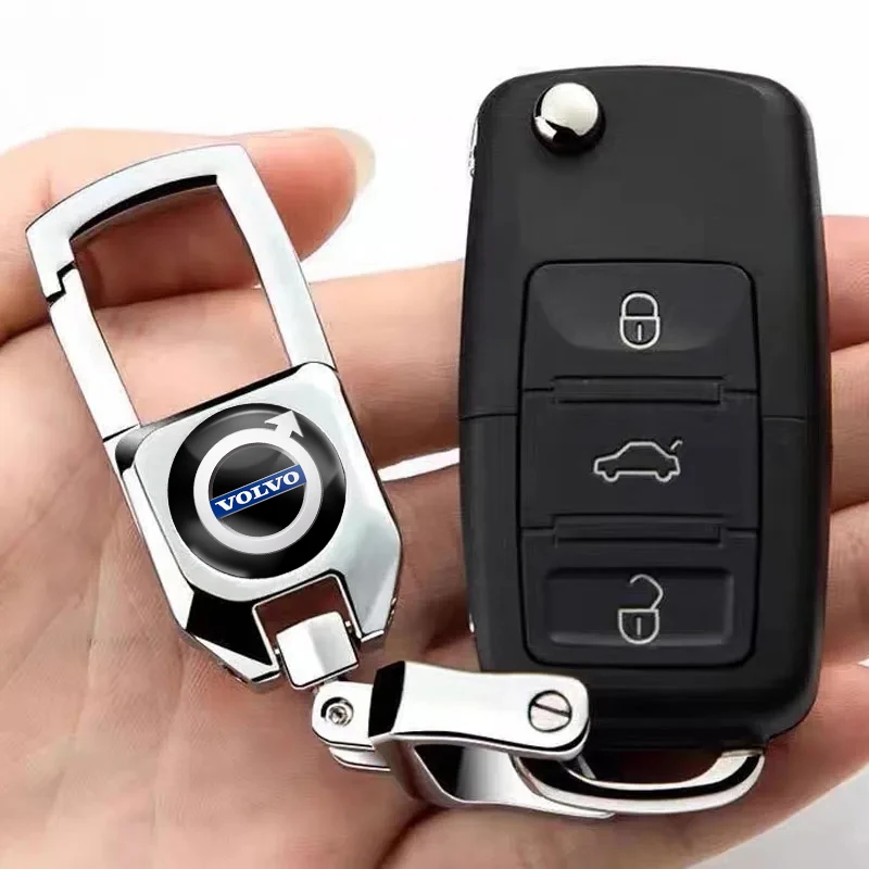 Premium Silver Logo Metal Keychain for Vehicles 4 Premium Silver Logo Metal Keychain for Vehicles - Image 4