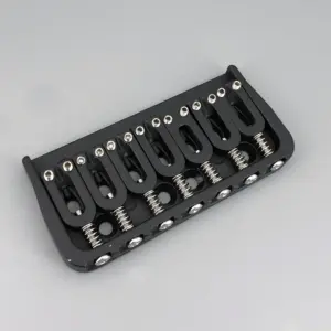 Black 7-String Guitar Bridge for Professional Play