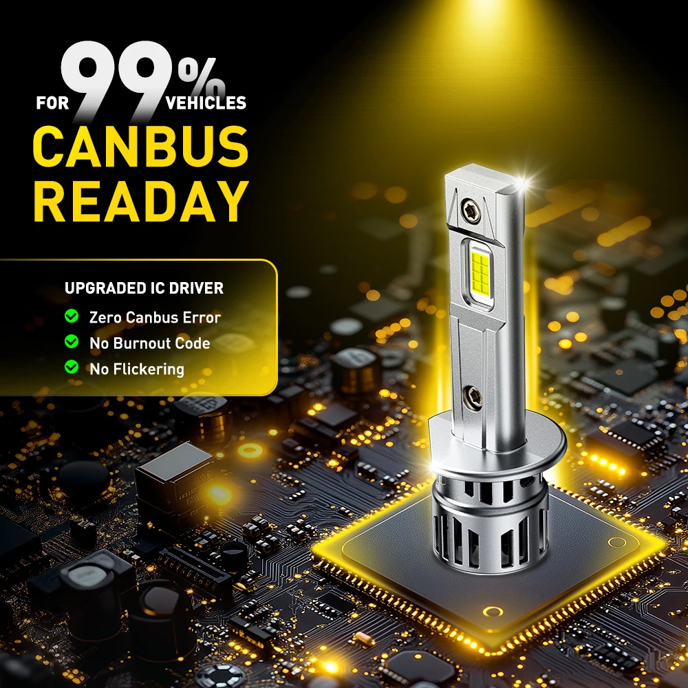 H1 LED Bulb 30,000 Lumens, 6500K White 3 H1 LED Bulb 30,000 Lumens, 6500K White - Image 3