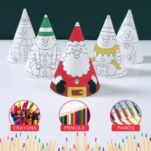 Festive Christmas Snowman Paper Hat in 2 Styles 10 Sc6ad0a090bc84f1d869fc328588a86927