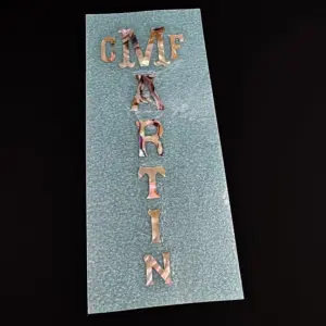 Abalone Guitar Peghead Decal with Holographic Finish 5 Sc6edff4d209d46e2bcec88359dee2bd3u