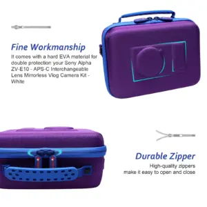 Purple EVA Camera Case for Sony ZV-E10 10 Sc7ac9082cd854fb294815633f1303e74G