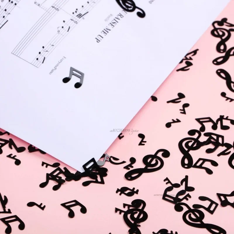 Black Musical Notes Confetti 15g 5 Black Musical Notes Confetti 15g - Image 5