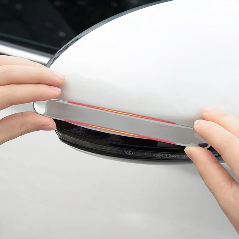 Transparent Car Edge & Mirror Protection Strips Set 3 Transparent Car Edge & Mirror Protection Strips Set - Image 3
