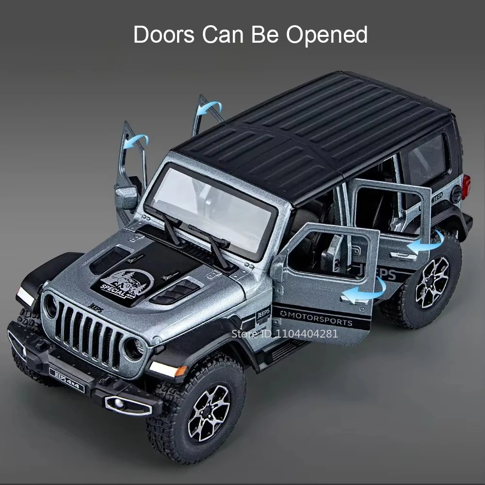 1:32 Diecast Jeep Wrangler Rubicon Model 4 1:32 Diecast Jeep Wrangler Rubicon Model - Image 4